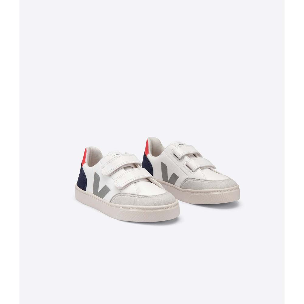 White Kids' Veja V-12 CHROMEFREE Shoes | AU 751HAP